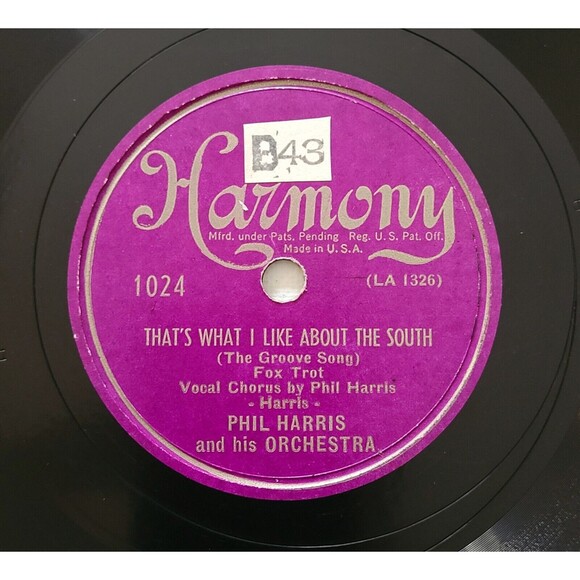 Phil Harris 78 RPM - Nobody / That's What I Like About The South - Harmony V+ - Picture 3 of 4
